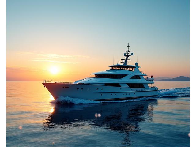 Modern fishing vessel at sea with integrated digital elements illustrating efficient management